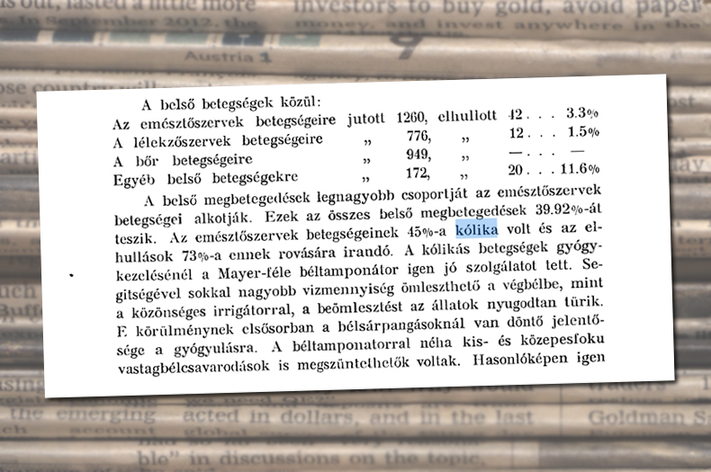 Magyar Katonai Szemle, 1931 (1. évfolyam, 3. negyedév) Lóismeret és Állategészségügy A m. kir. honvédség állategészségügyi statisztikája az 1930. évről